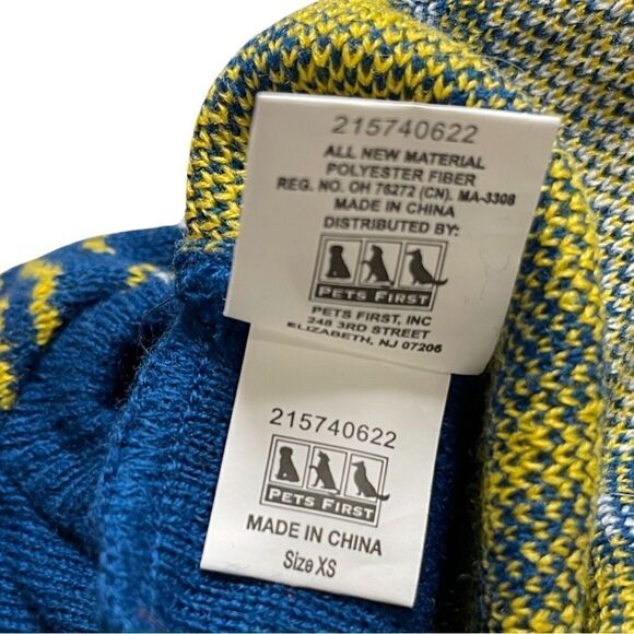 NHL Officially Licensed St Louis Blues Hockey Knit Holiday Dog Sweater XS NWT - Picture 6 of 8